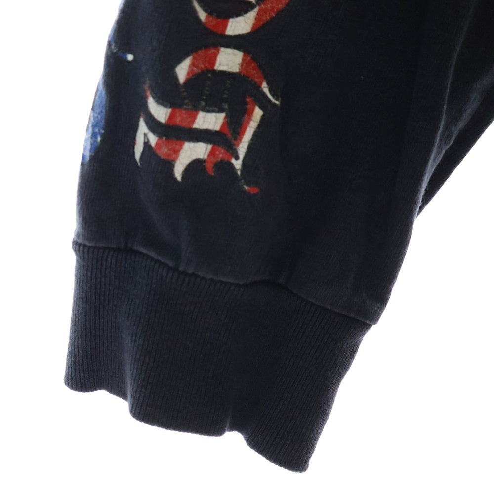 CHROME HEARTS(クロムハーツ) OLD FUCK YOU FLAG L/S TEE オールドモデル 星条旗 ポケット 長袖Tシャツ ブラック