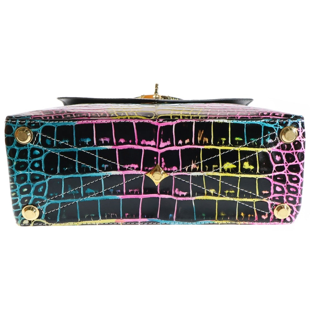 LOUIS VUITTON(ルイヴィトン) エキゾチックアリゲーター マルチカラー ローズ デ ヴァント トート クロスバッグ N80849