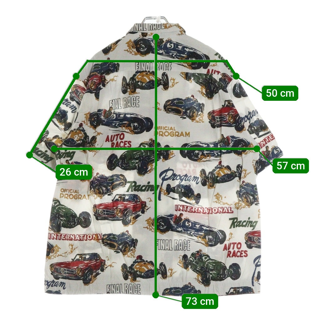 Sacai(サカイ) 25SS Car Race Tropical Print Shirt アロハシャツ 半袖開襟シャツ マルチカラー 25-03653M