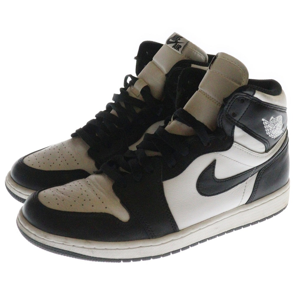 NIKE(ナイキ) AIR JORDAN 1 RETRO HIGH OG BLACK&WHITE エアジョーダン1ブラック&ホワイト ハイカットスニーカー US9.5/27.5cm 555088-010