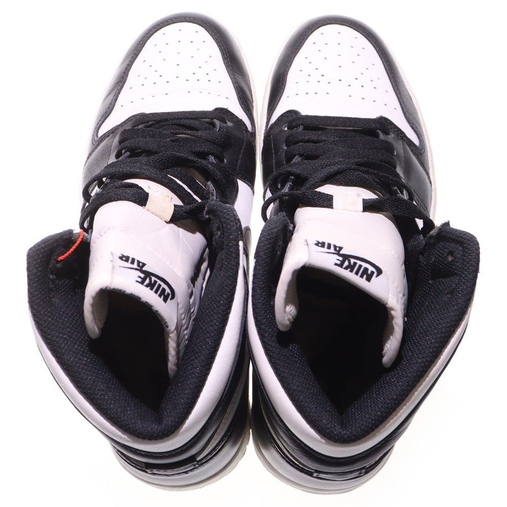 NIKE(ナイキ) AIR JORDAN 1 RETRO HIGH OG BLACK&WHITE エアジョーダン1ブラック&ホワイト ハイカットスニーカー US9.5/27.5cm 555088-010