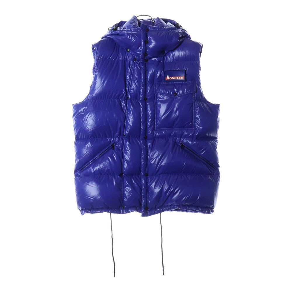 MONCLER(モンクレール) ×FRAGMENT ANCHETA GILET D209U4331050 ×フラグメント アンケータ ダウンベスト ブルー