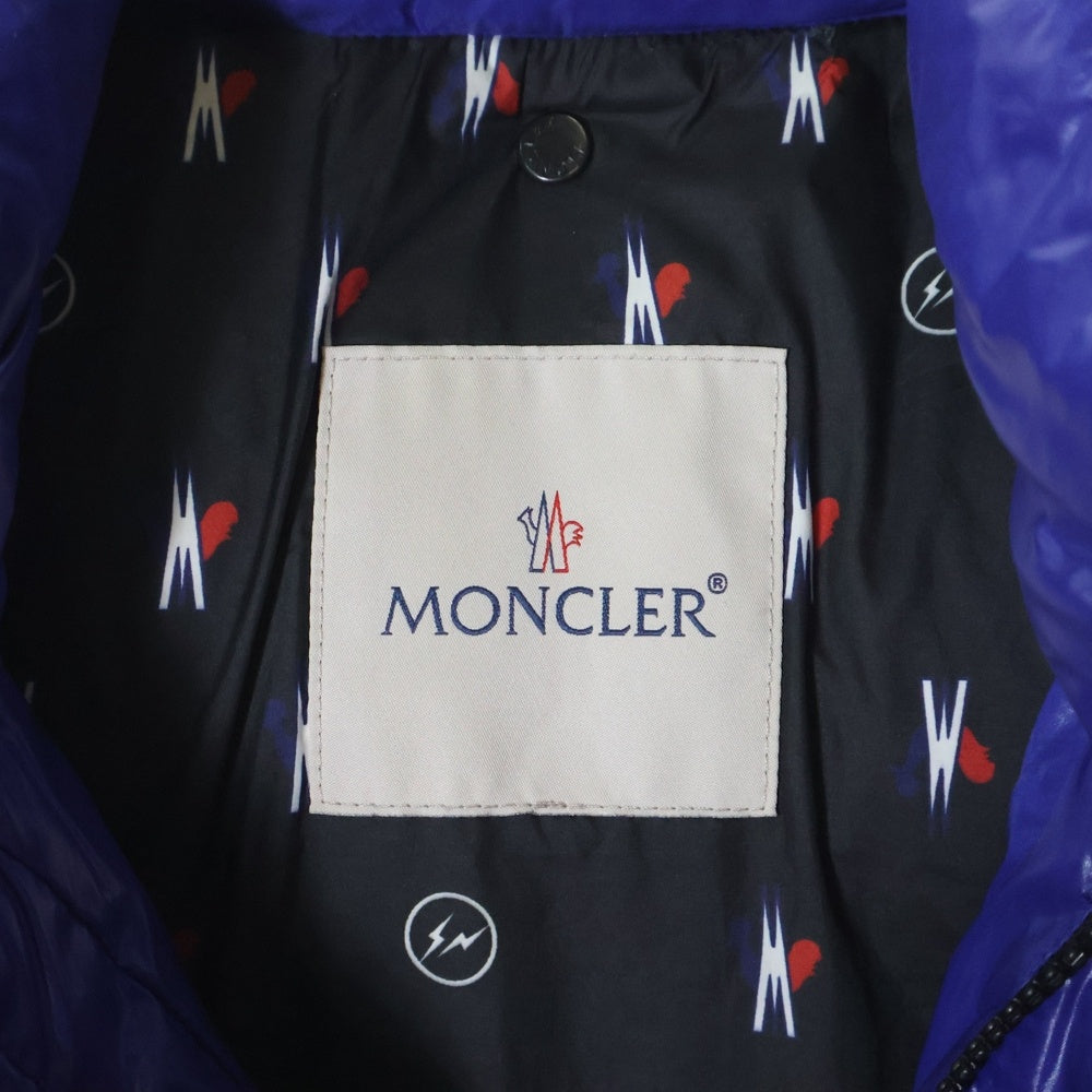 MONCLER(モンクレール) ×FRAGMENT ANCHETA GILET D209U4331050 ×フラグメント アンケータ ダウンベスト ブルー