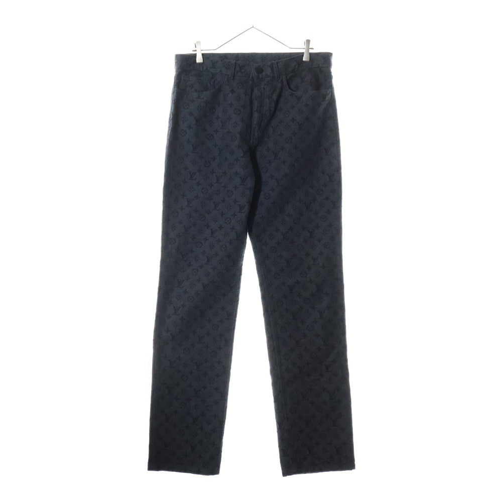 LOUIS VUITTON(ルイヴィトン) ×NBA MONOGRAM DENIM PANTS ×エヌービーエー モノグラムデニムパンツ ブラック