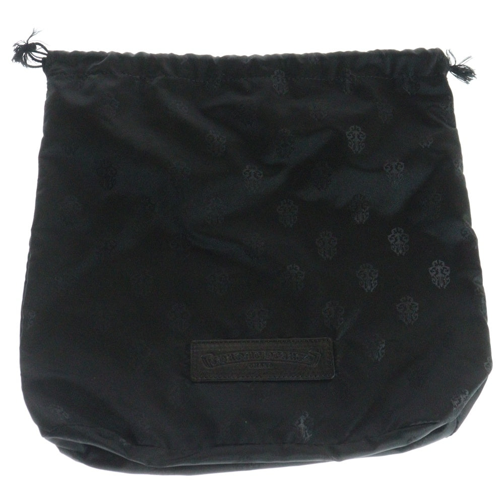 CHROME HEARTS(クロムハーツ) CHICKEN NUGGET SML チキンナゲット マルチロゴ総柄 ラージダガー ナイロンハンドバッグ ブラック/シルバー
