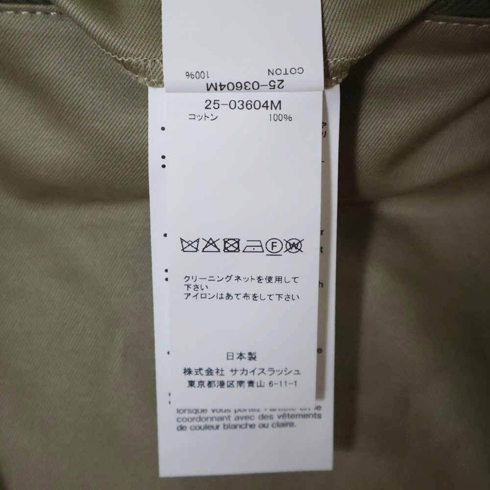 Sacai(サカイ) 25SS Cotton Chino Pants ベルテッドコットンチノパンツ