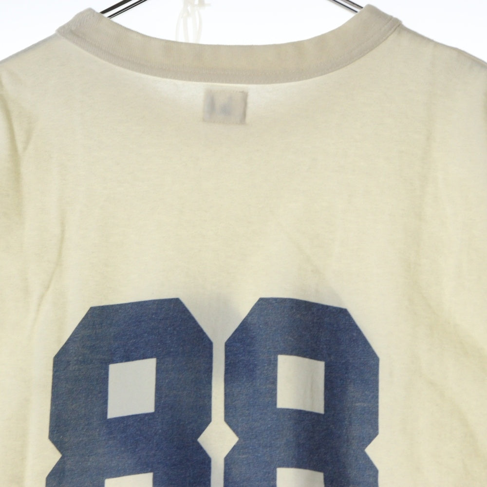 blurhms(ブラームス) Cotton Rayon 88／12 Print Tee bROOTS23S3 プリント半袖クルーネックTシャツ アイボリー
