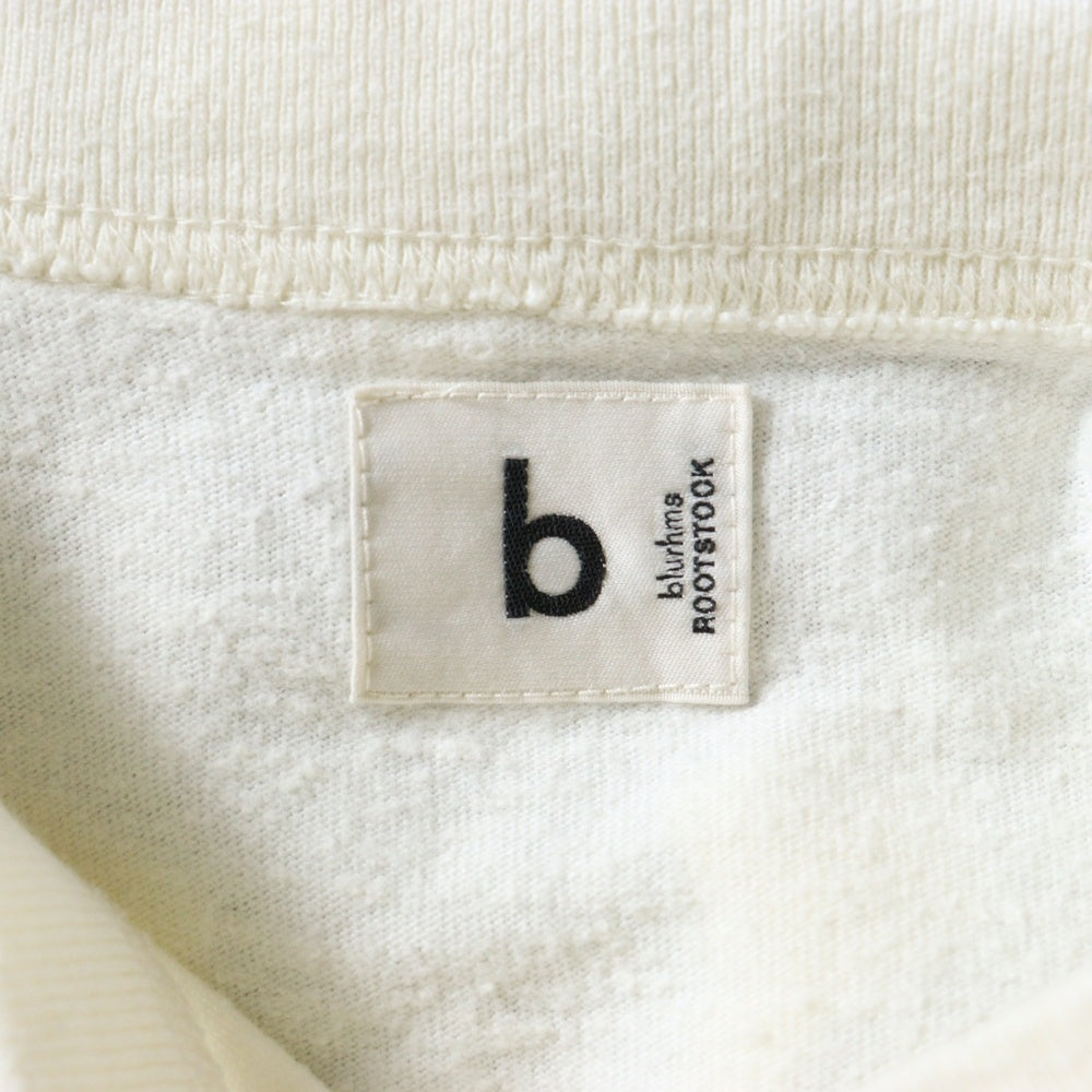 blurhms(ブラームス) Cotton Rayon 88／12 Print Tee bROOTS23S3 プリント半袖クルーネックTシャツ アイボリー