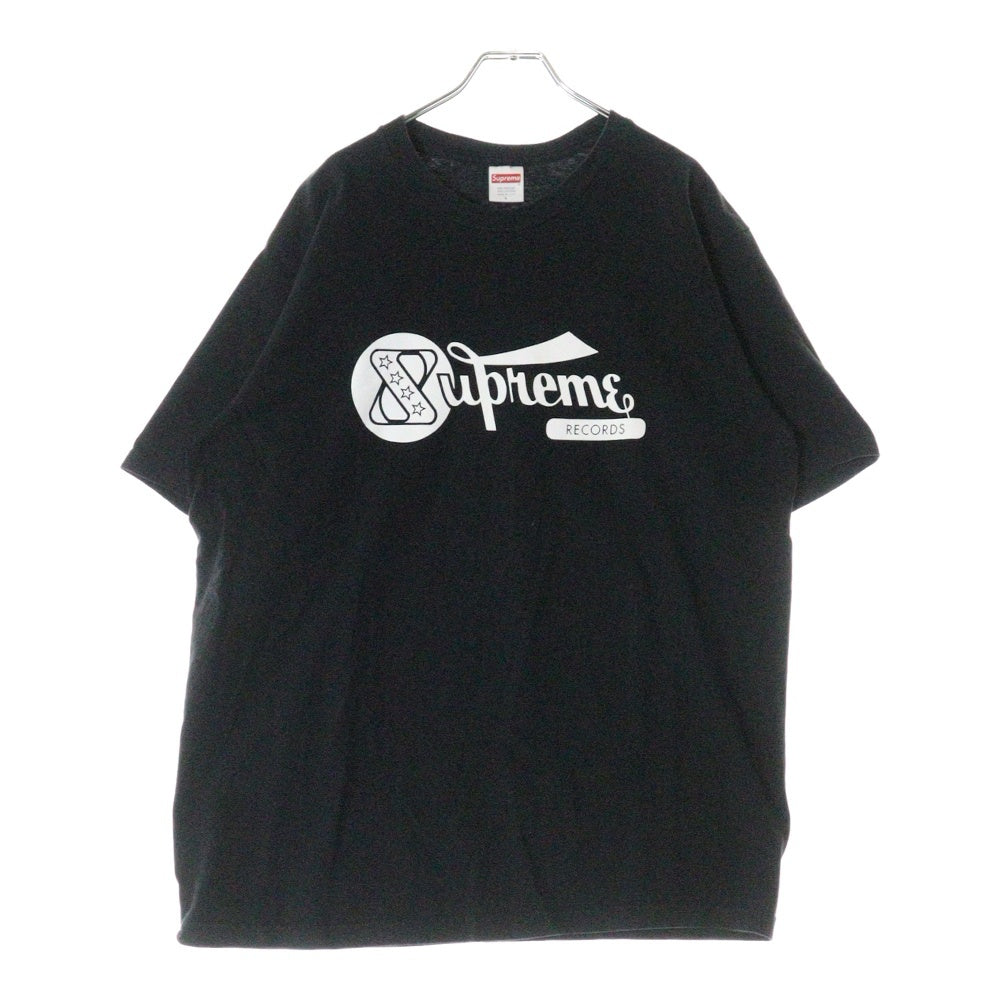 SUPREME(シュプリーム) 24SS RECORDS TEE BLACK レコード 半袖クルーネックTシャツ ブラック