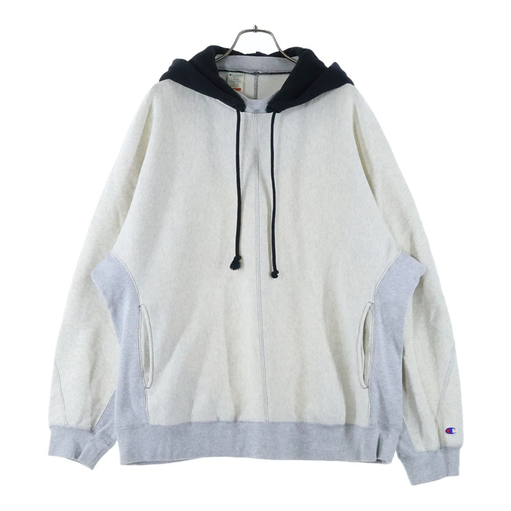 N.HOOLYWOOD(エヌハリウッド) 24SS ×Champion NEW WEAVE HOODED SWEATSHIRT C8-Z109 ×チャンピオン ニューウェーブ フーディー プルオーバーパーカー ベージュ