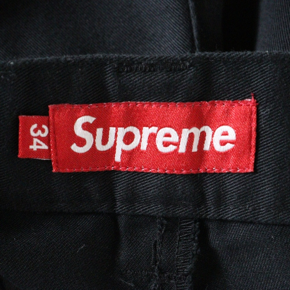 SUPREME(シュプリーム) CHINO PANTS ワークパンツ ブラック チノパンツ
