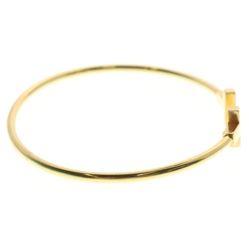 TIFFANY & Co.(ティファニー) K18 Tナロー ワイヤー バングル ブレスレット ゴールド