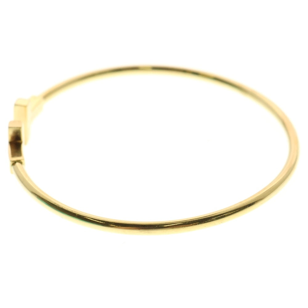 TIFFANY & Co.(ティファニー) K18 Tナロー ワイヤー バングル ブレスレット ゴールド