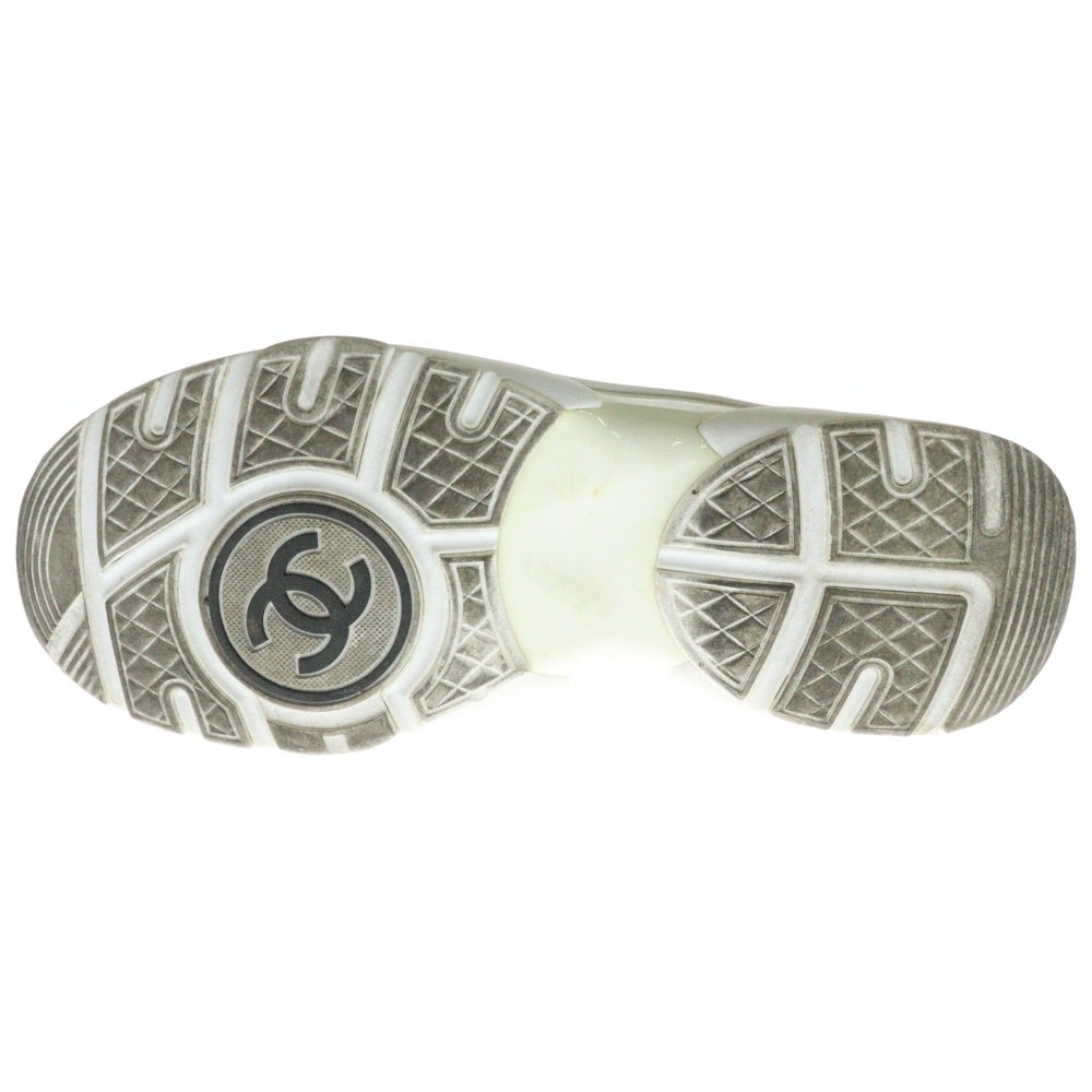 CHANEL(シャネル) CC Low Top Trainer ココマーク ローカットスニーカー G33746 ホワイト/オレンジ