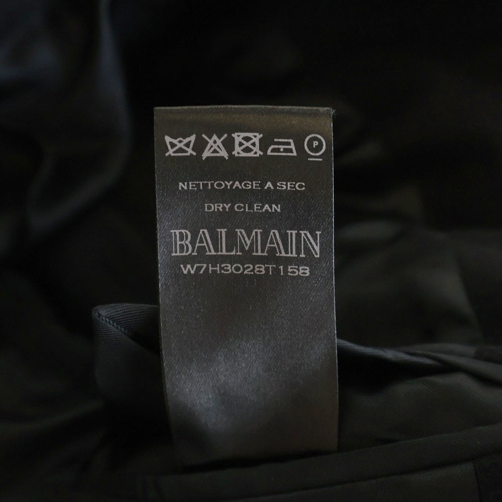 BALMAIN(バルマン) Belted Trench Coat W7H3028T158 ベルト付き ロングトレンチコート ウール 金ボタン