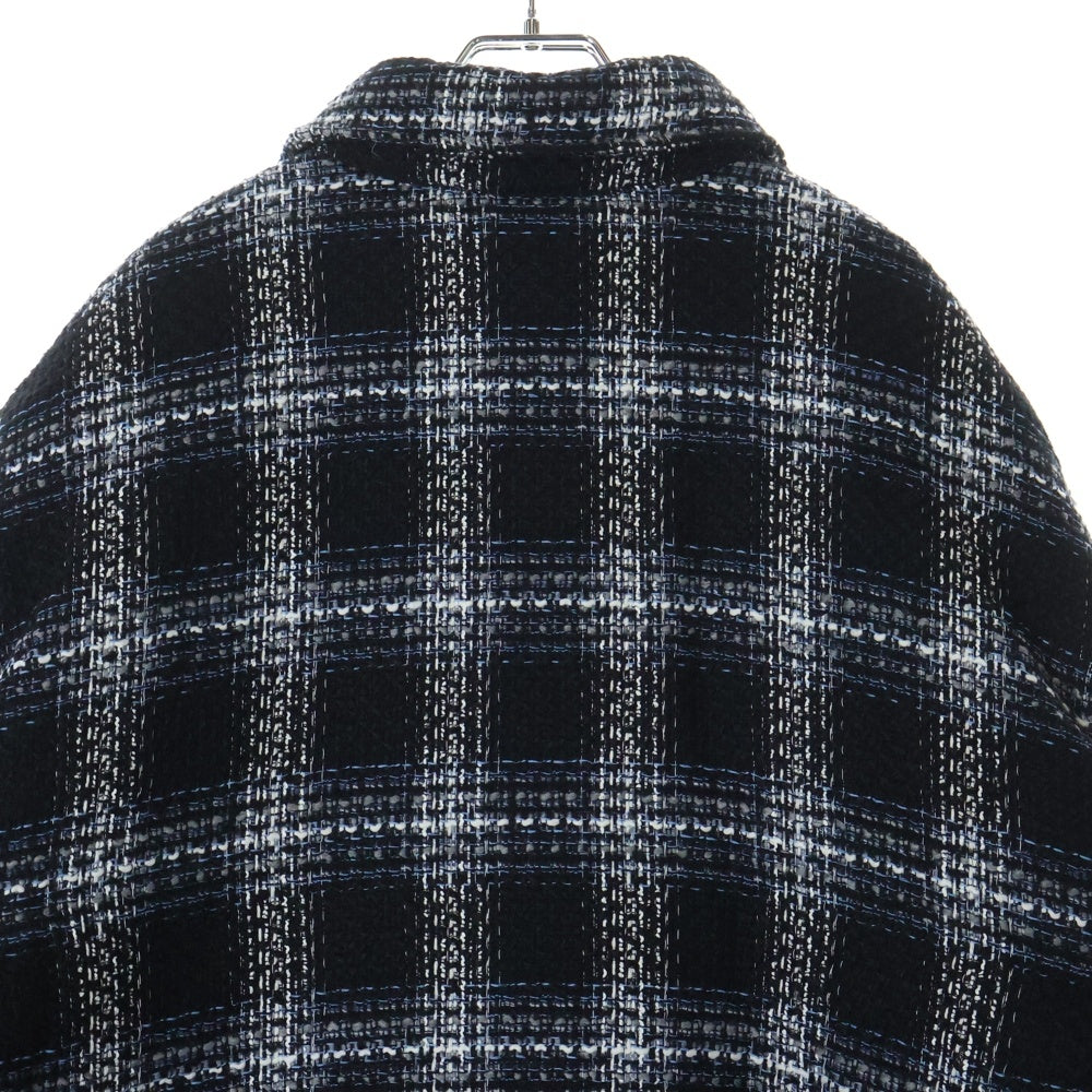 AMIRI(アミリ) SHADOW PLAID PADDED OVERSHIRT PS23MOS001 シャドウ プレイド パデッド オーバーシャツ 長袖 ブラック
