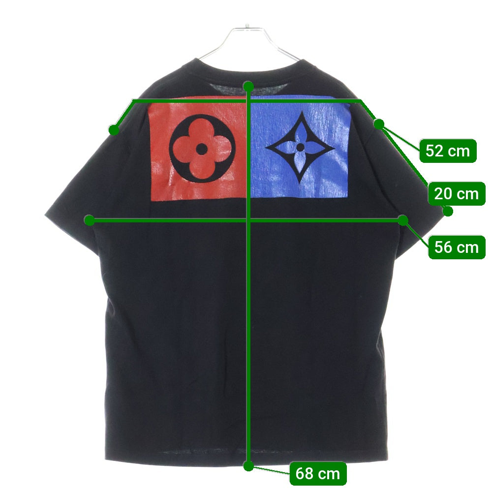LOUIS VUITTON(ルイヴィトン) 19AW BACK FLOWER PRINT S/S TEE バックフラワープリント 半袖Tシャツ カットソー ホワイト RM192M NPL HHY07W