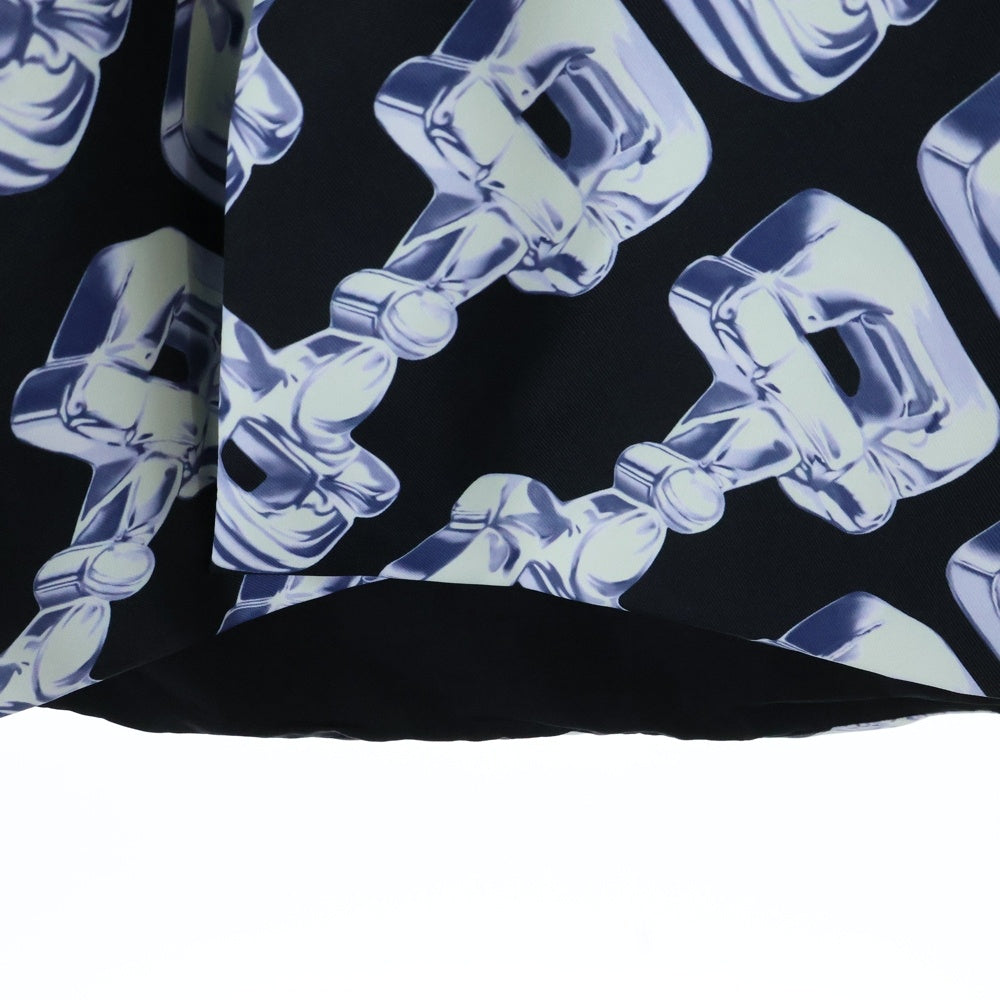 GUCCI(グッチ) 3d Glass Horsebit Print Padded Shirt 769897 3Dグラス ホースビット パデッド 半袖シャツジャケット ブルー