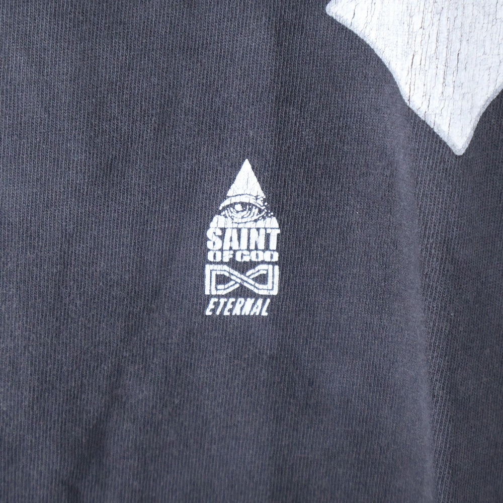 SAINT MICHAEL(セントマイケル) 25SS × FEAR OF GOD SNT OF GOD FG_LS TEE フィアオブゴッド セントオブゴッド 両面プリント クルーネック 長袖Tシャツ カットソー SM-HR8-0000-C02