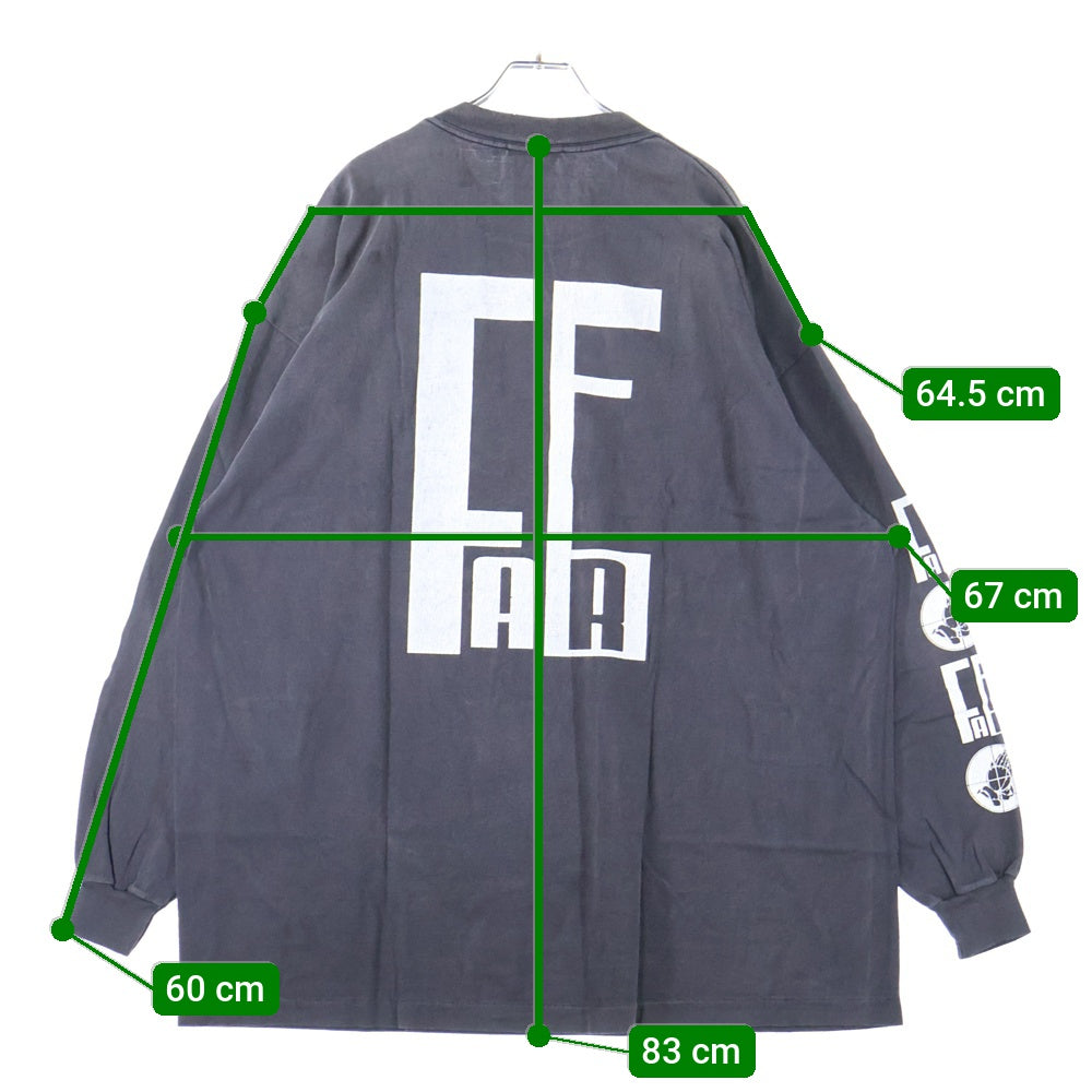 SAINT MICHAEL(セントマイケル) 25SS × FEAR OF GOD SNT OF GOD FG_LS TEE フィアオブゴッド セントオブゴッド 両面プリント クルーネック 長袖Tシャツ カットソー SM-HR8-0000-C02