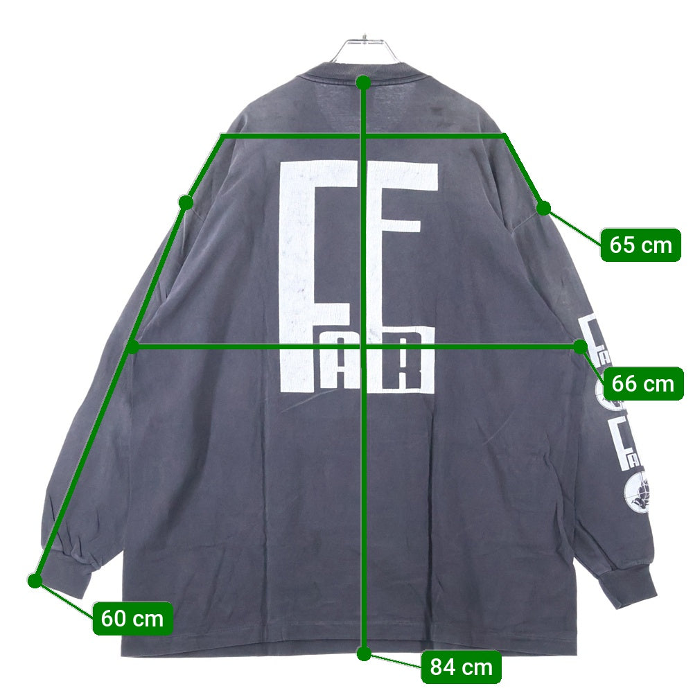 SAINT MICHAEL(セントマイケル) 25SS × FEAR OF GOD SNT OF GOD FG_LS TEE フィアオブゴッド セントオブゴッド 両面プリント クルーネック 長袖Tシャツ カットソー SM-HR8-0000-C02