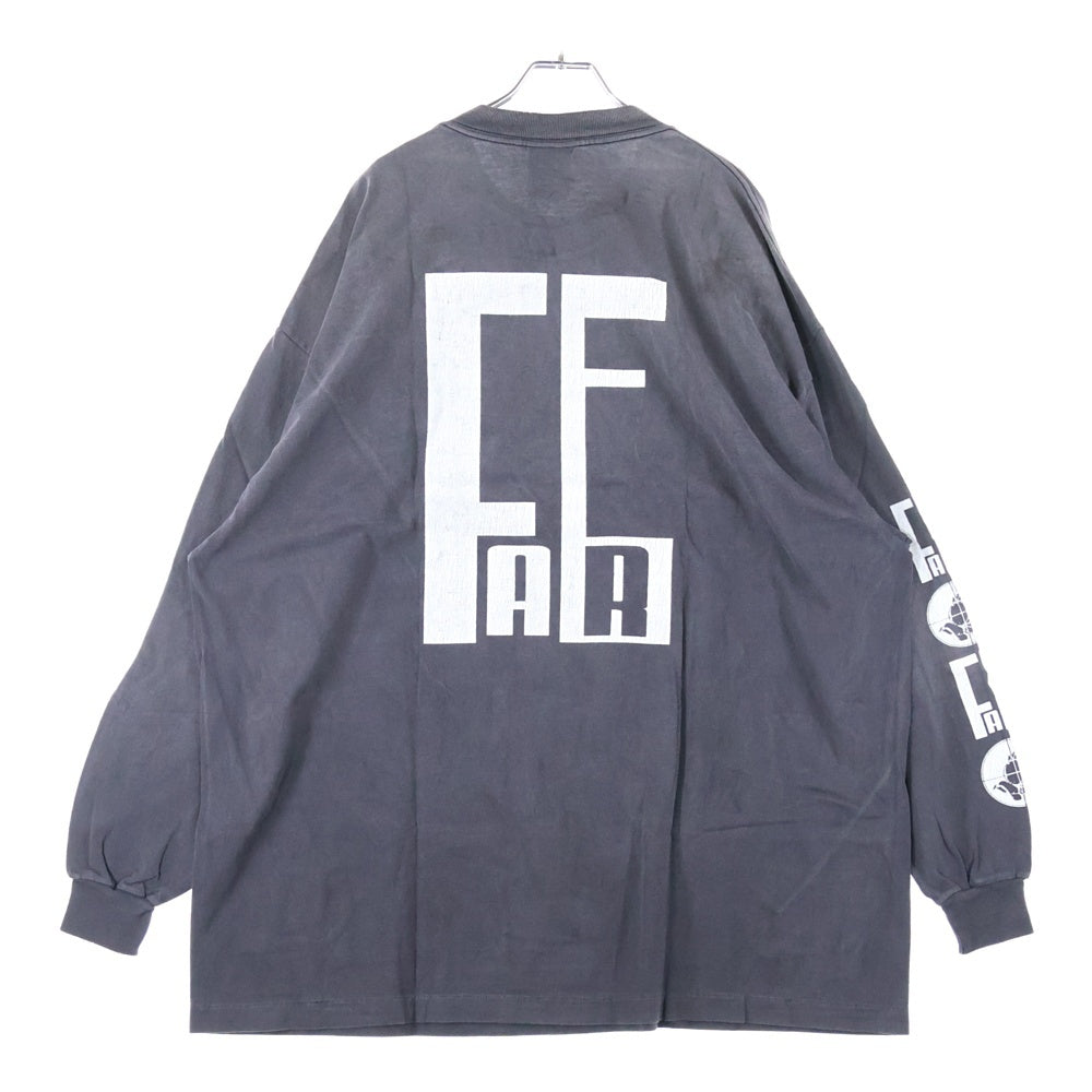 SAINT MICHAEL(セントマイケル) 25SS × FEAR OF GOD SNT OF GOD FG_LS TEE フィアオブゴッド セントオブゴッド 両面プリント クルーネック 長袖Tシャツ カットソー SM-HR8-0000-C02