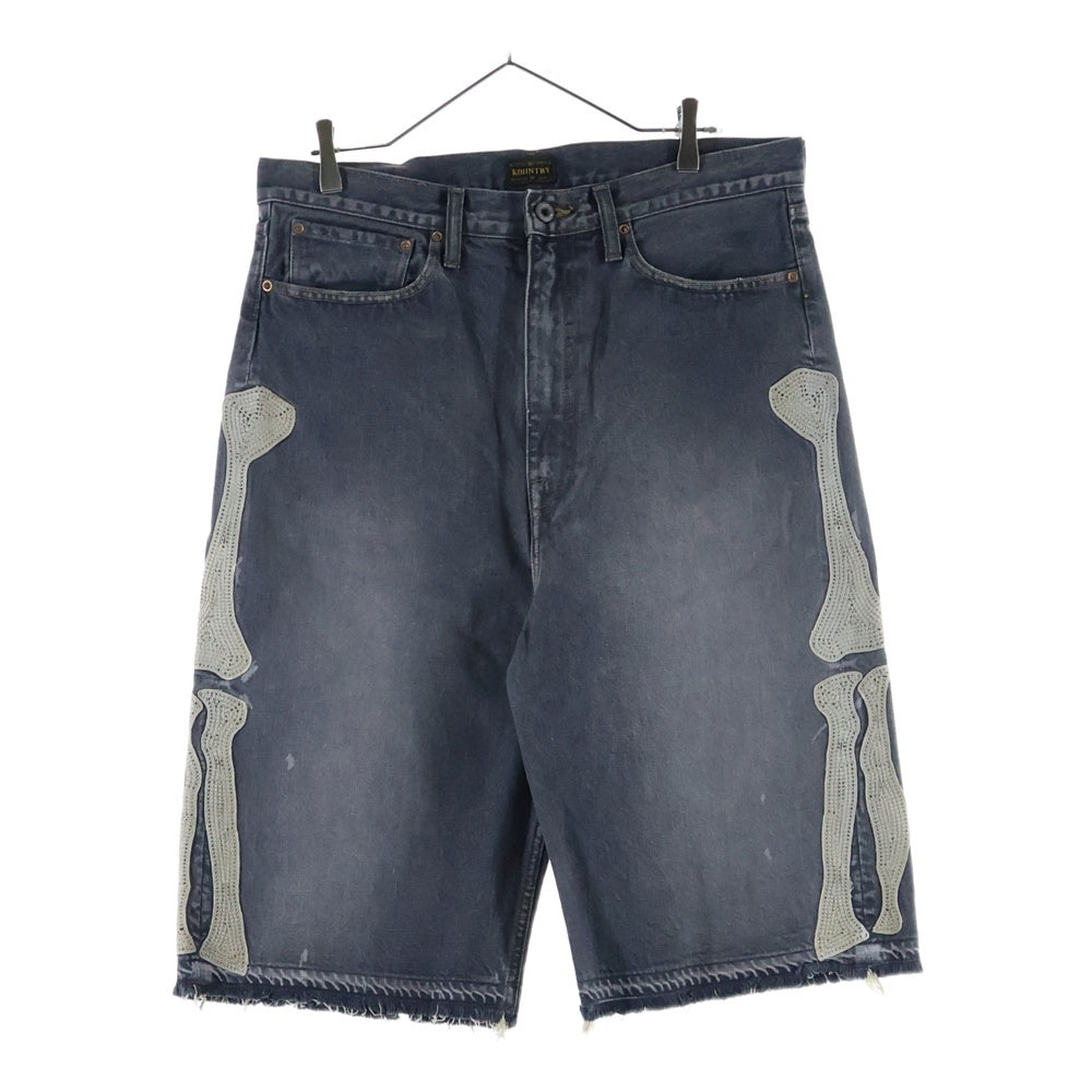 KAPITAL(キャピタル) 14oz Denim 5P Shorts デニムボーンハーフパンツ EK-1449SPA グレー