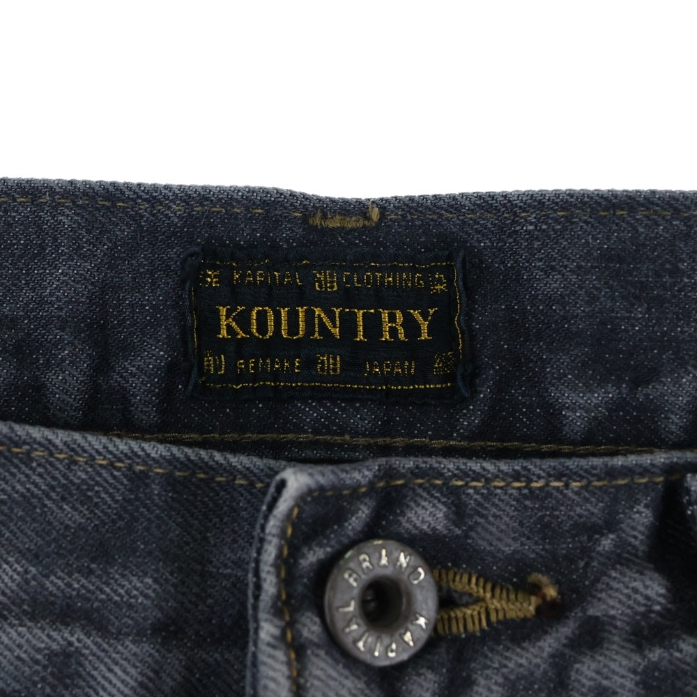 KAPITAL(キャピタル) 14oz Denim 5P Shorts デニムボーンハーフパンツ EK-1449SPA グレー
