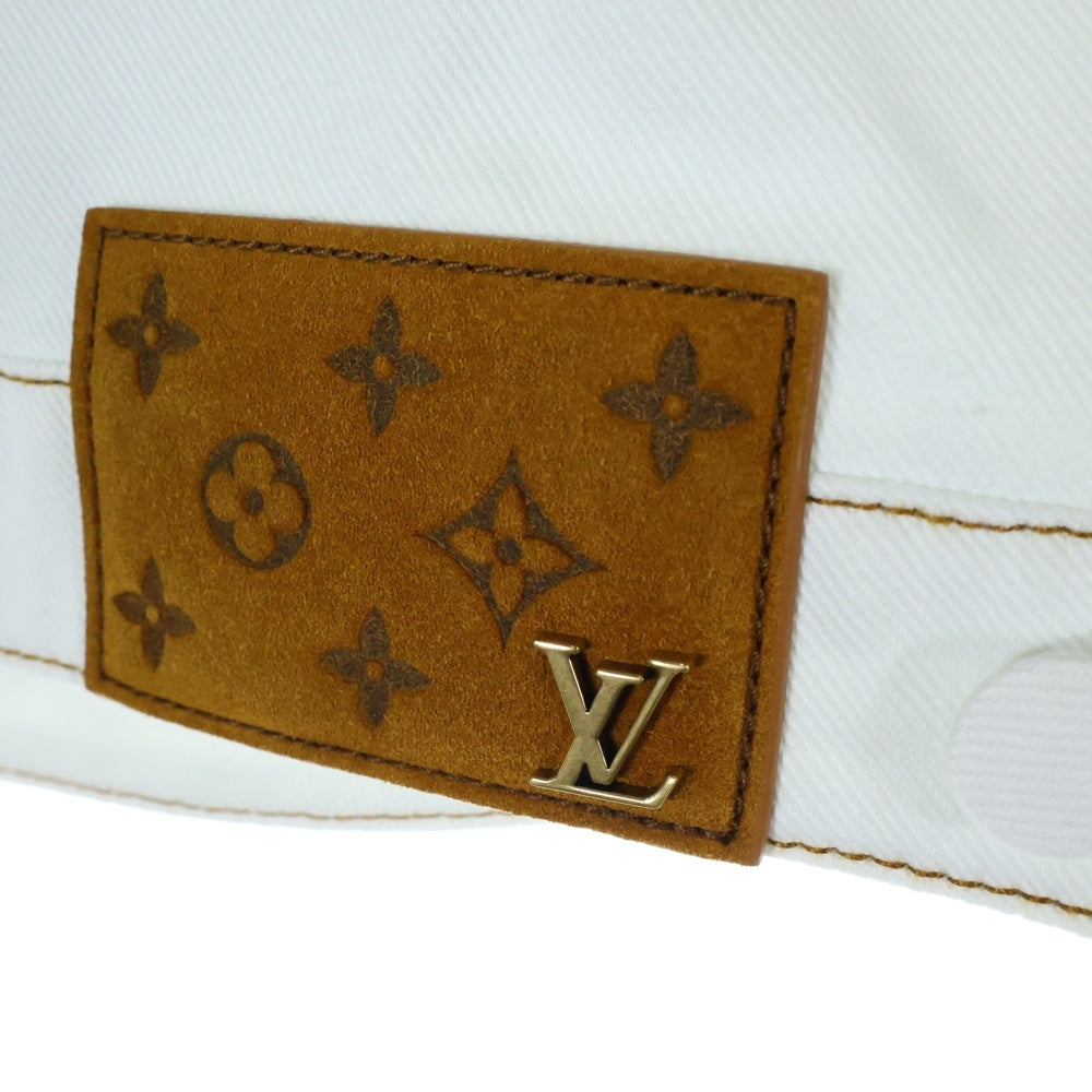 LOUIS VUITTON(ルイヴィトン) 23SS スプレーモノグラムデニムトラッカージャケット RM231M U14 HOA10W ホワイト/ブルー