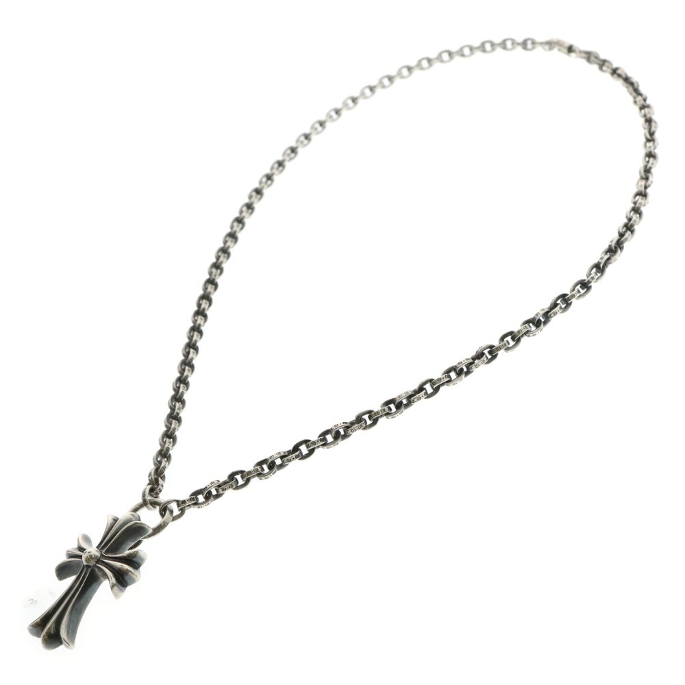 CHROME HEARTS(クロムハーツ) PPR CHN SML CH CRS ペーパーチェーンスモールCHクロス ネックレス シルバー 20inch
