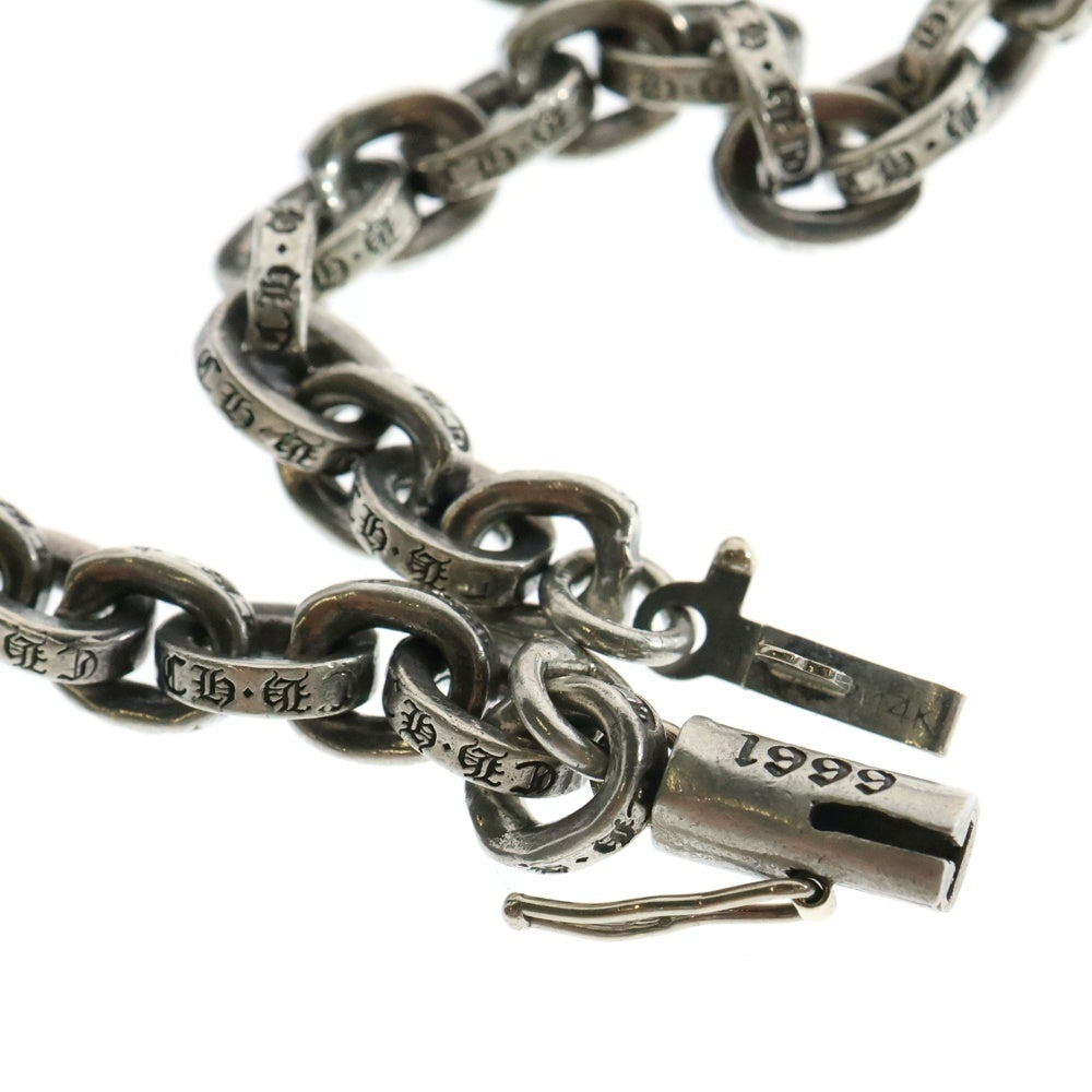 CHROME HEARTS(クロムハーツ) PPR CHN SML CH CRS ペーパーチェーンスモールCHクロス ネックレス シルバー 20inch