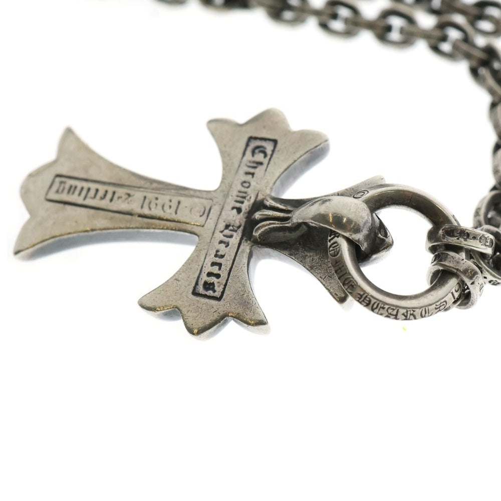 CHROME HEARTS(クロムハーツ) PPR CHN SML CH CRS ペーパーチェーンスモールCHクロス ネックレス シルバー 20inch