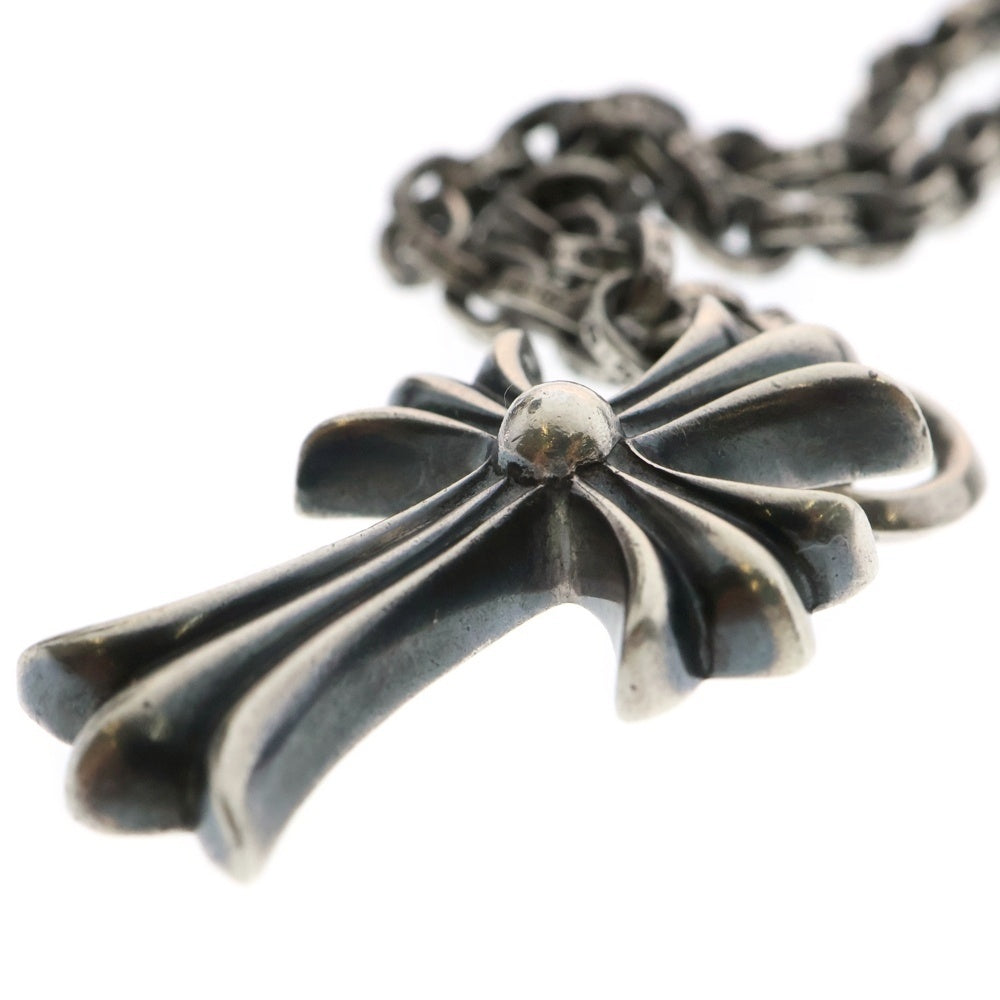 CHROME HEARTS(クロムハーツ) PPR CHN SML CH CRS ペーパーチェーンスモールCHクロス ネックレス シルバー 20inch