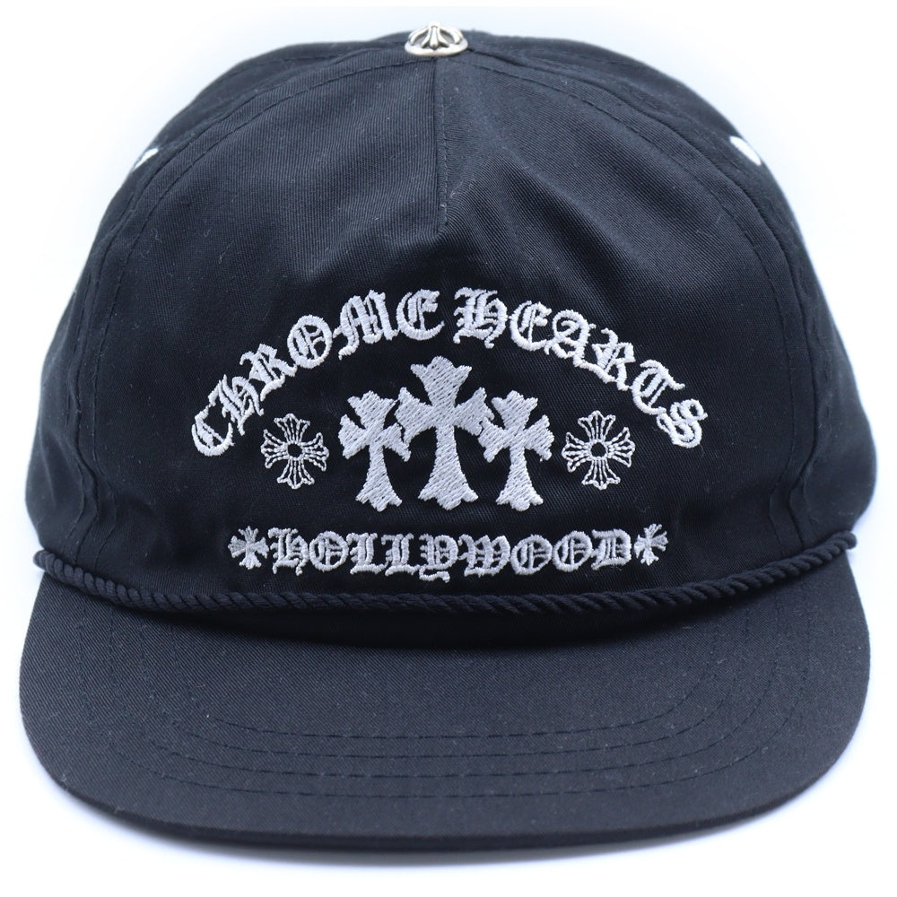 CHROME HEARTS(クロムハーツ) Gas Station Rock trucker Cap 5パネル ガスステーションクロスキャップ ブラック