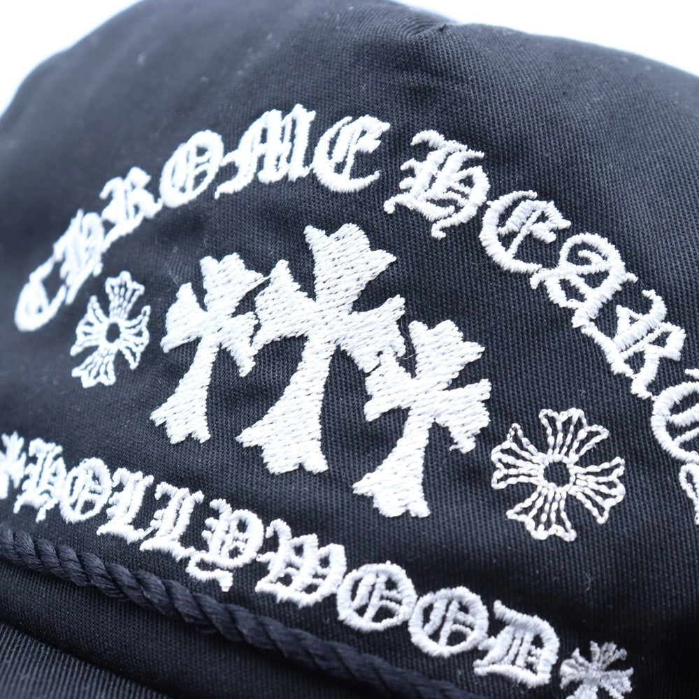 CHROME HEARTS(クロムハーツ) Gas Station Rock trucker Cap 5パネル ガスステーションクロスキャップ ブラック