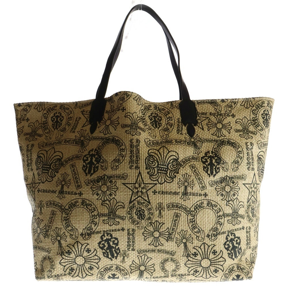 CHROME HEARTS(クロムハーツ) MULTILOGO LARGE BEACHES BAG マルチロゴ ラージビーチバッグ トートバッグ ベージュ