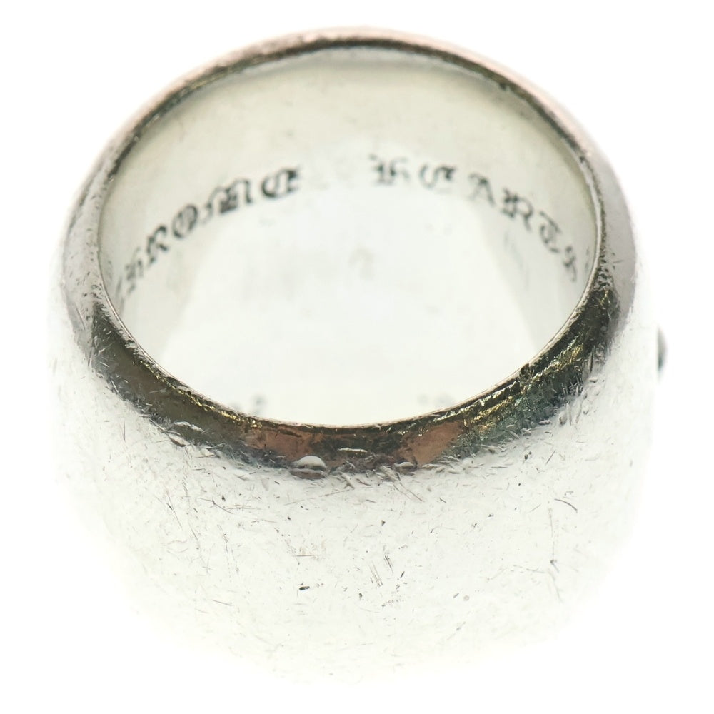 CHROME HEARTS(クロムハーツ) CLASSIC OVAL クラシックオーバルクロス 1PT B/DIA 1ポイント アフターブラックダイヤリング シルバー