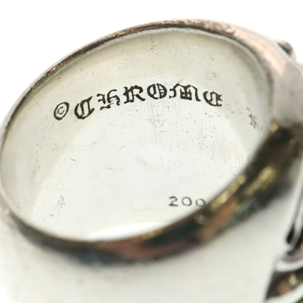 CHROME HEARTS(クロムハーツ) CLASSIC OVAL クラシックオーバルクロス 1PT B/DIA 1ポイント アフターブラックダイヤリング シルバー