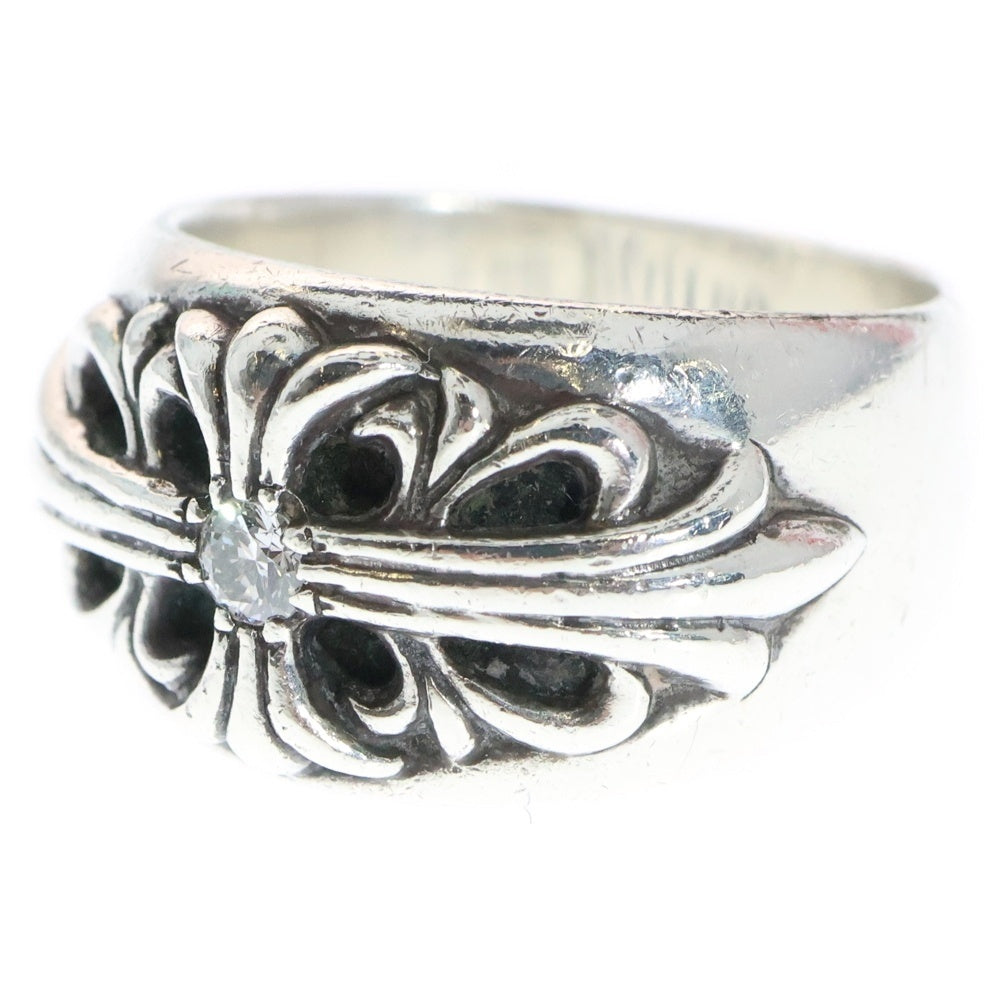 CHROME HEARTS(クロムハーツ) FLRL CRS 1DIA フローラルクロス 1ダイヤ シルバーリング