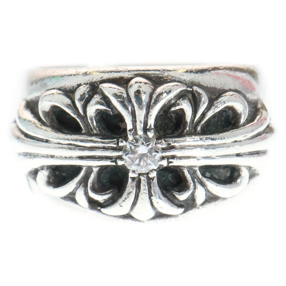 CHROME HEARTS(クロムハーツ) FLRL CRS 1DIA フローラルクロス 1ダイヤ シルバーリング