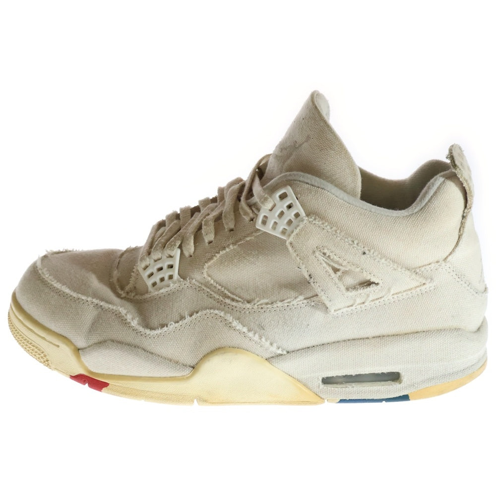 NIKE(ナイキ) WMNS AIR JORDAN 4 RETRO ウィメンズ エアジョーダン4 レトロ ハイカットスニーカー アイボリー DQ4909-100 US11.5/28.5cm