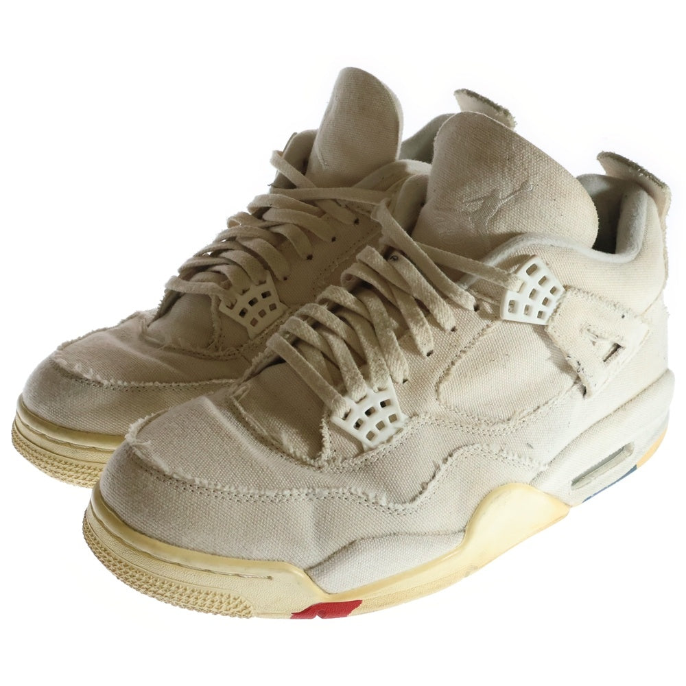 NIKE(ナイキ) WMNS AIR JORDAN 4 RETRO ウィメンズ エアジョーダン4 レトロ ハイカットスニーカー アイボリー DQ4909-100 US11.5/28.5cm