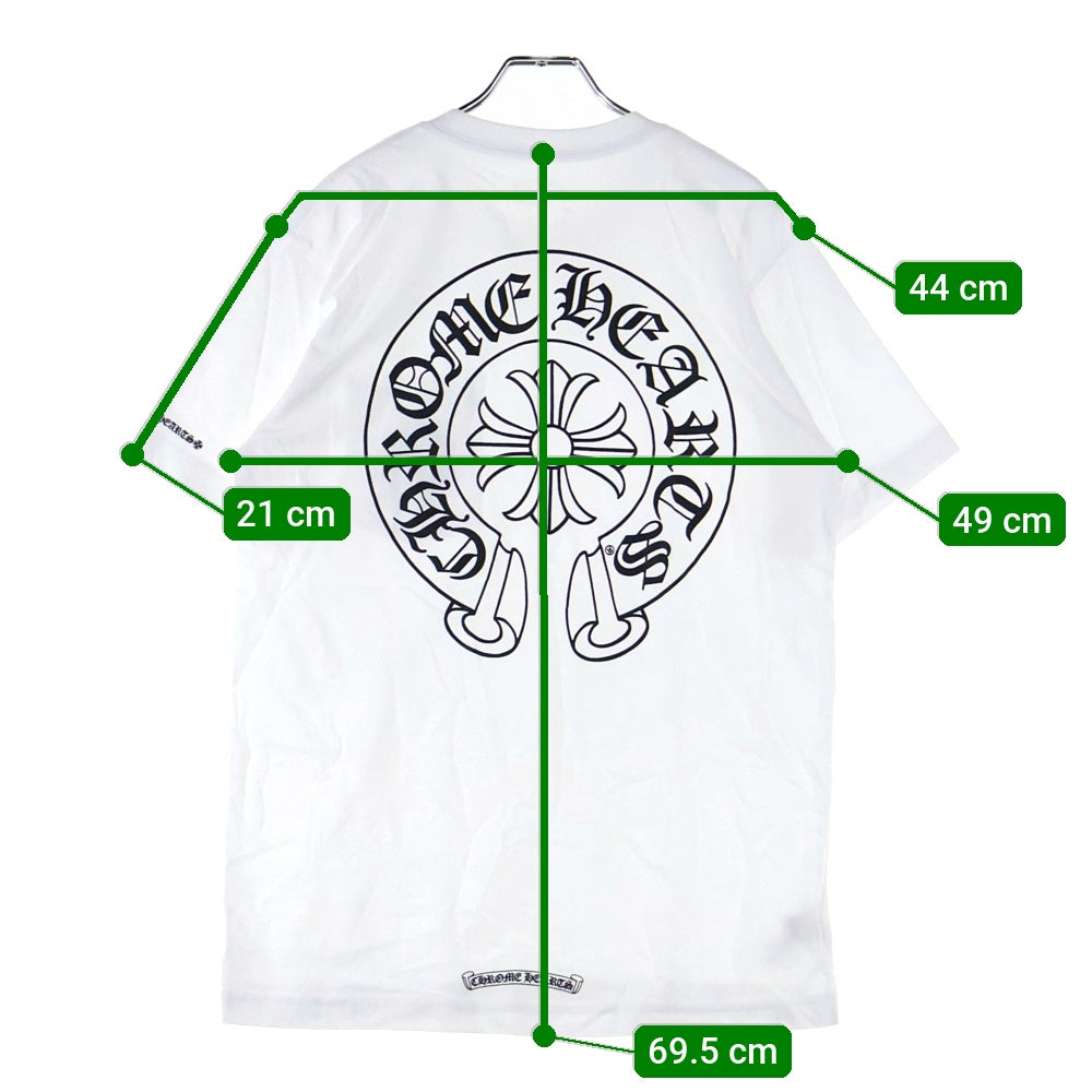 CHROME HEARTS(クロムハーツ) HORSESHOE S/S TEE ホースシュープリント 半袖Tシャツ カットソー ホワイト