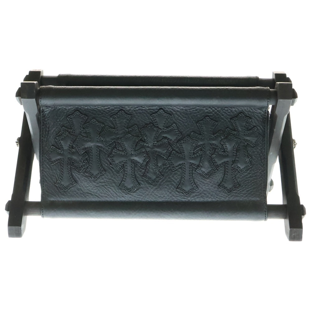 CHROME HEARTS(クロムハーツ) REMOTE CONTROLLER RACK リモコンラック セメタリーパッチエボニーレッグレザーリモコンラック ブラック