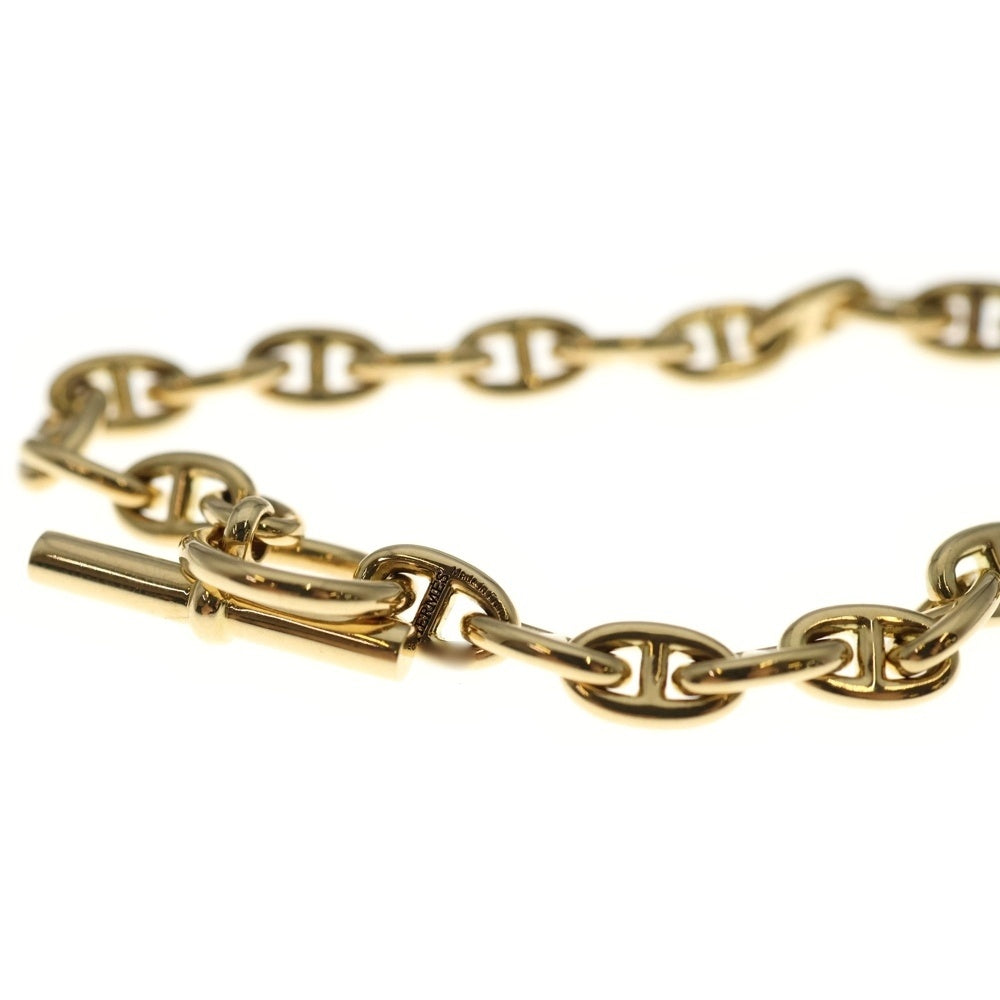 HERMES(エルメス) K18YG Chaine d'Ancre TPM シェーヌダンクルTPMブレスレット イエローゴールド