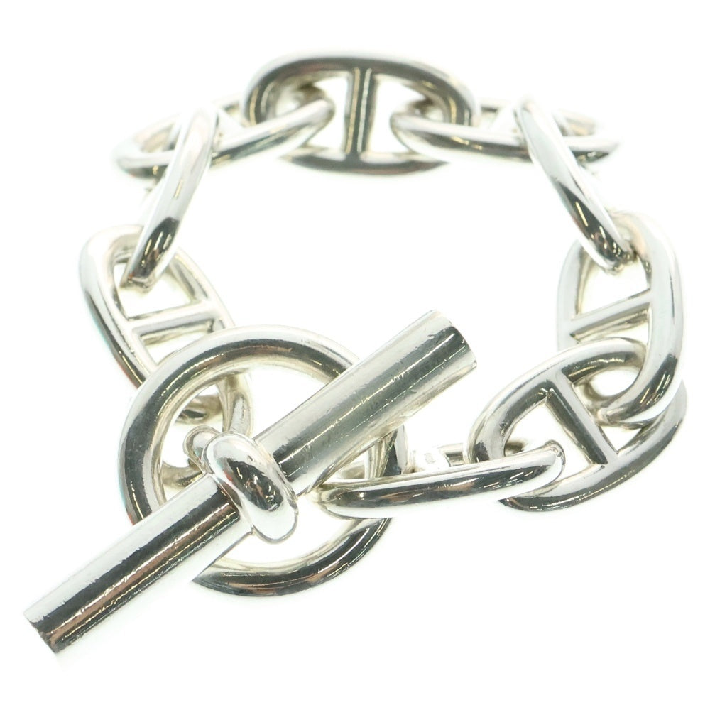 HERMES(エルメス) Chaine d'Ancre TGM シェーヌダンクル 9コマ チェーンブレスレット シルバー