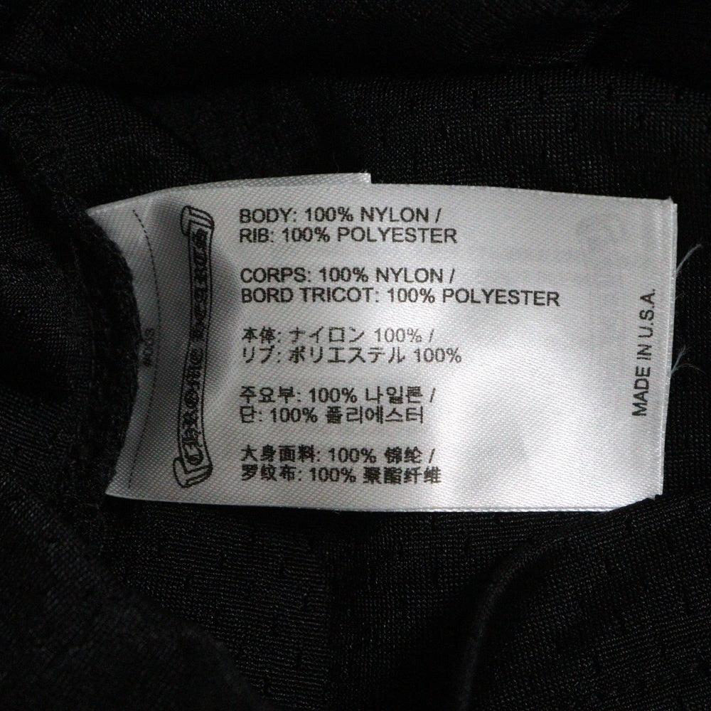CHROME HEARTS(クロムハーツ) MESH WARM UP JERSEY メッシュ バーシティー ジャージー CHプリントメッシュ 長袖Tシャツカットソー ブラック