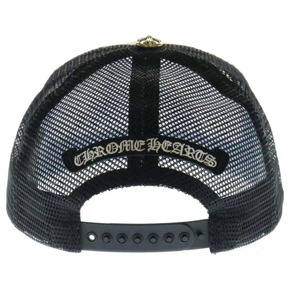 CHROME HEARTS(クロムハーツ) TRUCKER CAPト リコロール トリプルクロスパッチ トラッカーキャップ メッシュ レザーパッチ