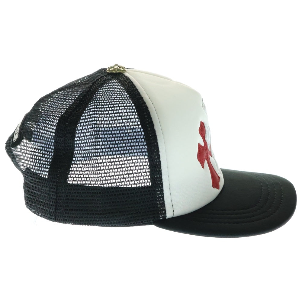 CHROME HEARTS(クロムハーツ) TRUCKER CAPト リコロール トリプルクロスパッチ トラッカーキャップ メッシュ レザーパッチ