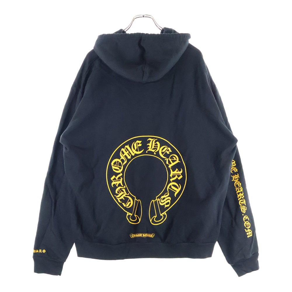 CHROME HEARTS(クロムハーツ) Horseshoe L/S HOODIE ホースシューバックプリントプルオーバーフーディー